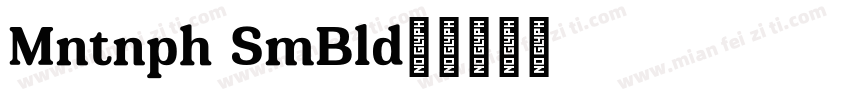 Montnapha SemiBold字体转换